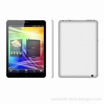 7.8-inch Tablet PCs with Rockchip 3168 CPU, Support Wi-Fi